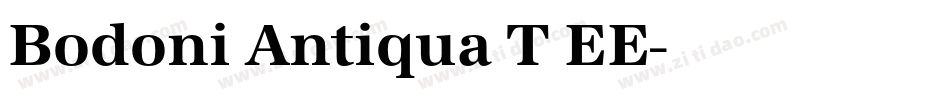 Bodoni Antiqua T EE字体转换
